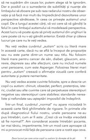 Zece lucruri pe care orice copil cu autism isi doreste sa le stie de Ellen Notbohm [4]