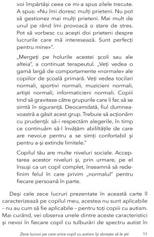 Zece lucruri pe care orice copil cu autism isi doreste sa le stie de Ellen Notbohm [6]