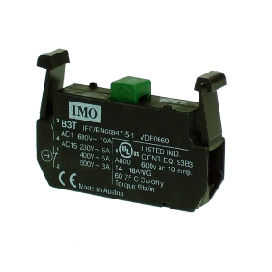 Control si comutatie - B3T10-Contact, Normal Deschis, montaj prin clipsare pe colierul suport  B3S