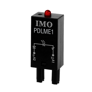 Relee electromagnetice - PDLME1, modul plug-in 6-24 AC / DC, dioda, LED, rezistor pentru SRNE2-D / S, SRNE3-D SRNE4-D / S SRNE3-S / T, SRNE5-S / T