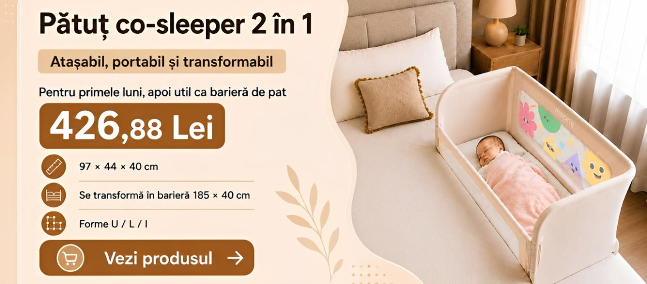 Bannere Bariere transformabile patut bebe Iulie