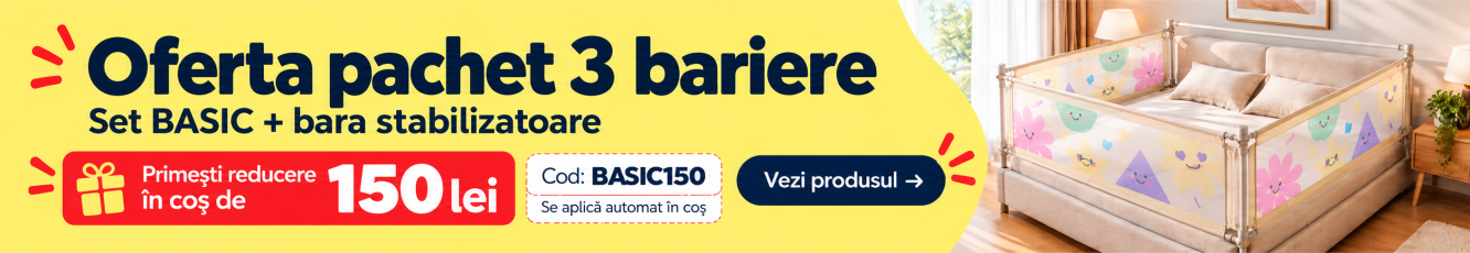 CUPON 150 lei Bariere de pat Basic preBF