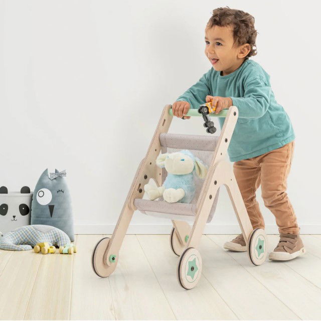 Antepremergator cu carucior pentru jucarii