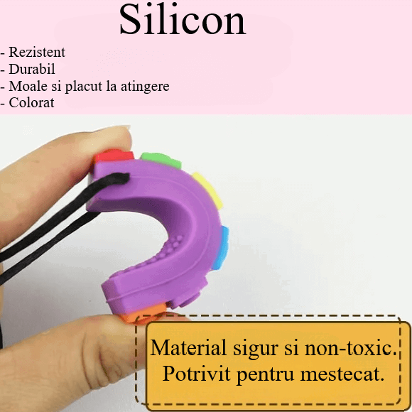 Jucarie antistres din silicon moale, durabil si placut la atingere