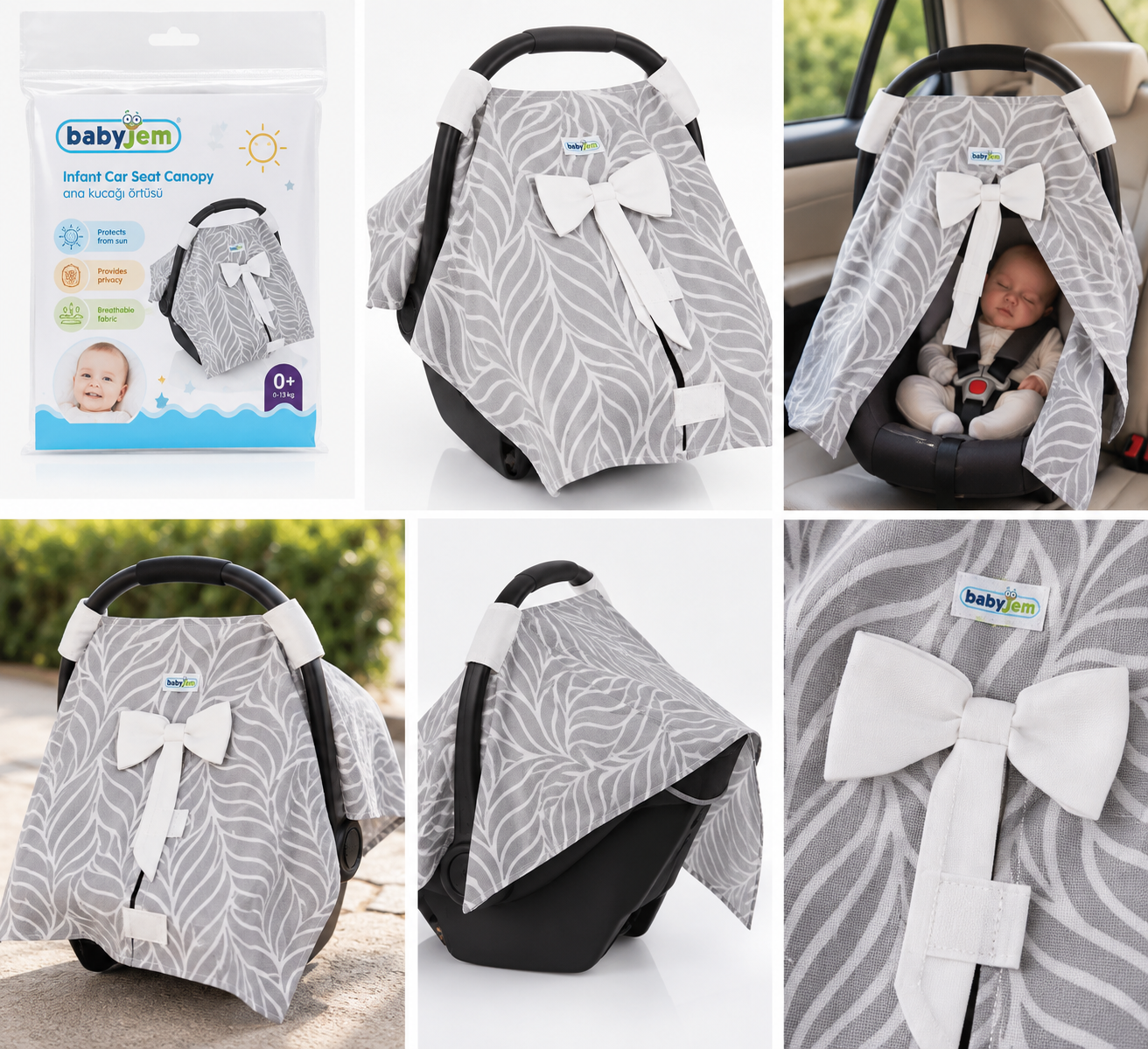 Protectie de soare tip baldachin pentru scoica auto grupa 0+