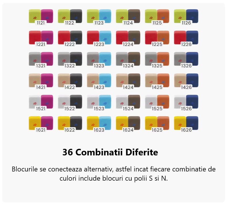 36 combinații cromatice