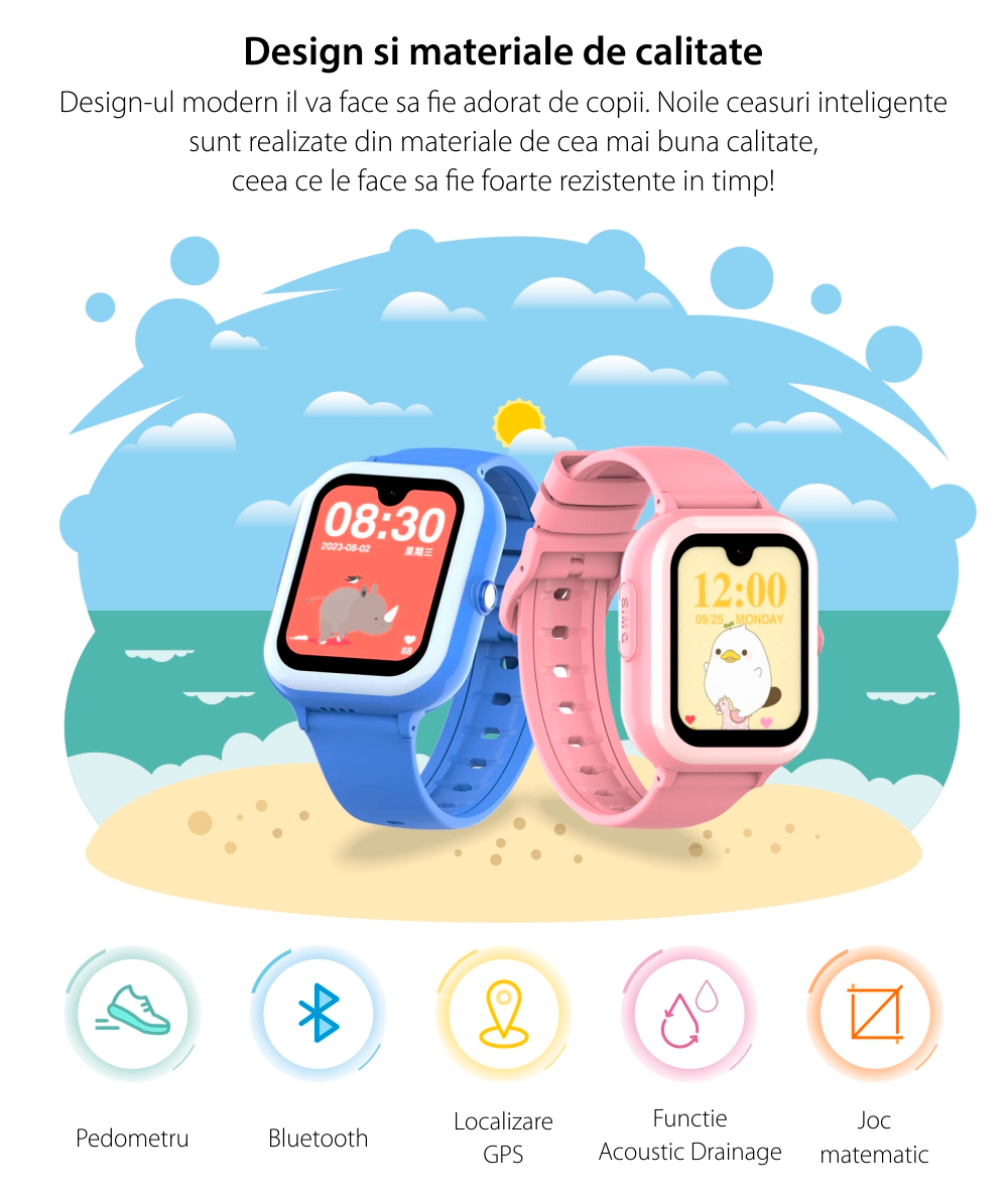 imagine de prezentare a caracteristicilor ceasului pentru copii