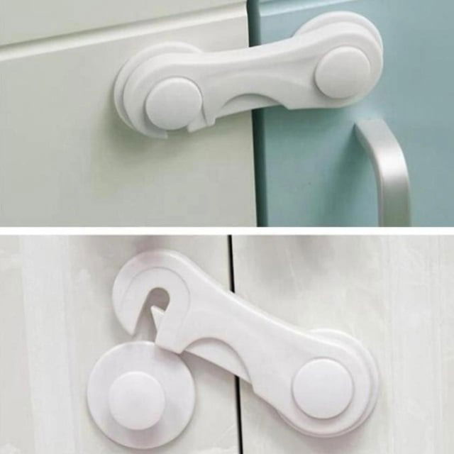 imagine cu sigurante pentru sertare montate pe dulapuri