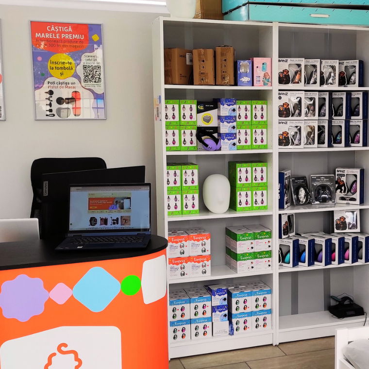 imagine cu castile antifonice din showroom-ul empria