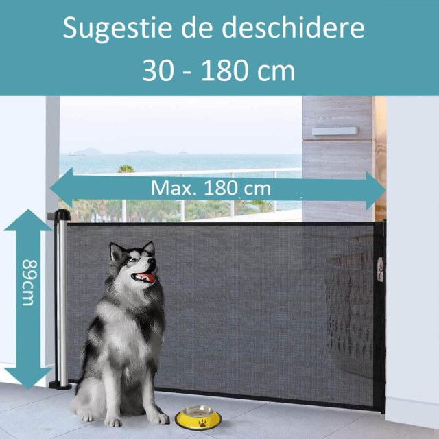 Sugestie de deschidere pentru poarta de siguranta animale