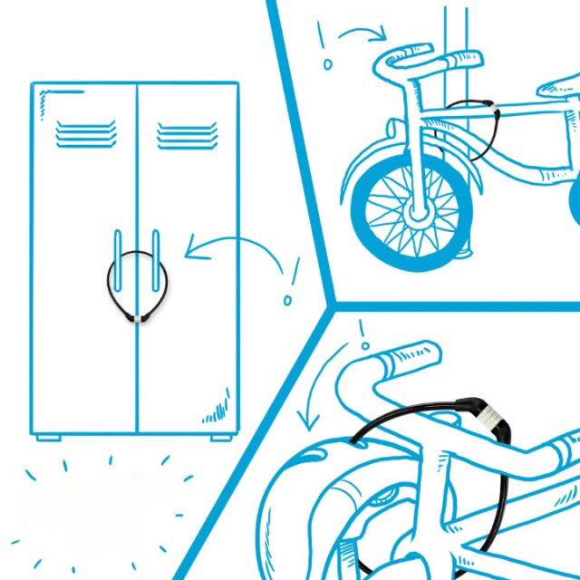Antifurt bicicleta cu cifru
