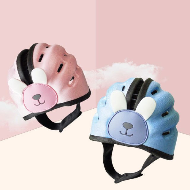 Casca protectie bebelusi cu design iepuras