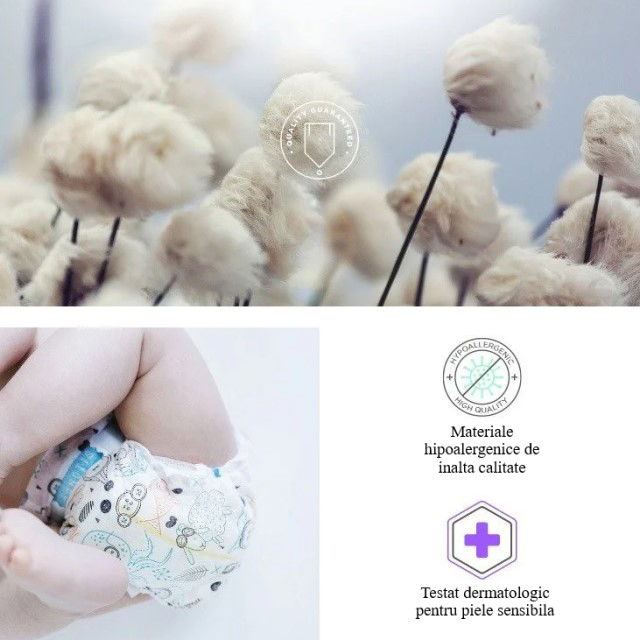 Scutece fabricate din cele mai pure materiale