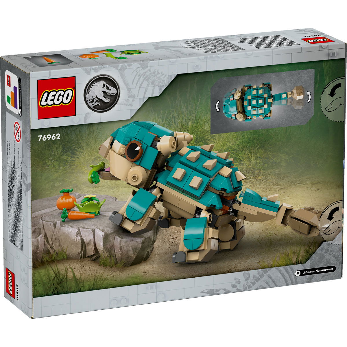 LEGO®  Jurassic World - Bebelusa Bumpy: Ankylosaurus (76962), 358 piese [3]