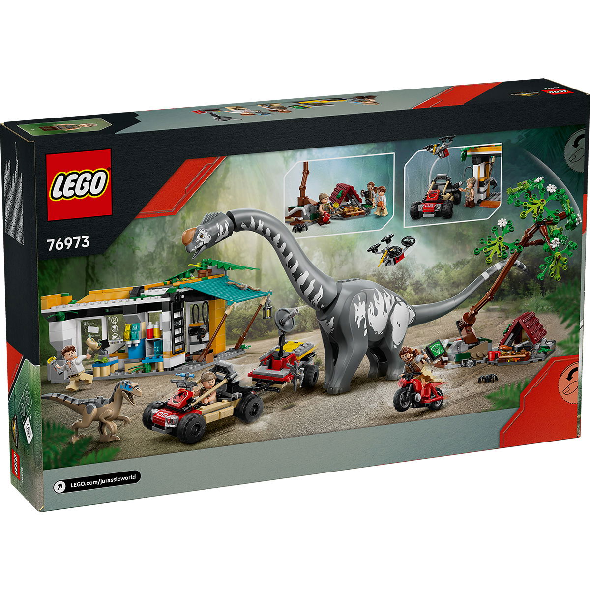 LEGO®  Jurassic World - Misiune de urmarire a unui Velociraptor si a unui Titanosaurus (76973), 582 piese [3]