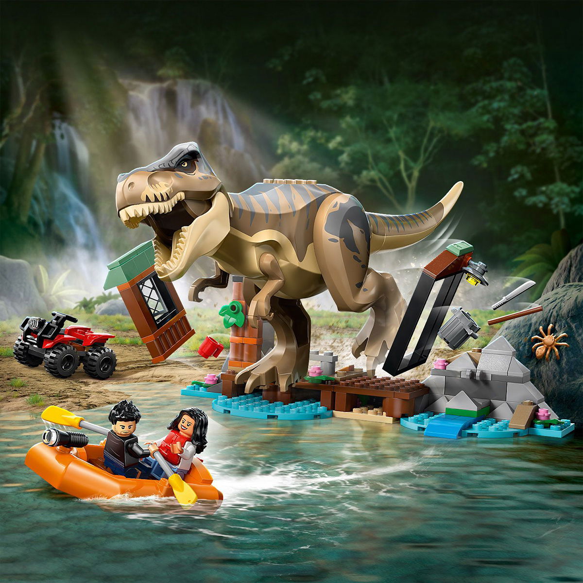 LEGO®  Jurassic World - Evadare pe rau din calea unui T. rex (76975), 199 piese [9]