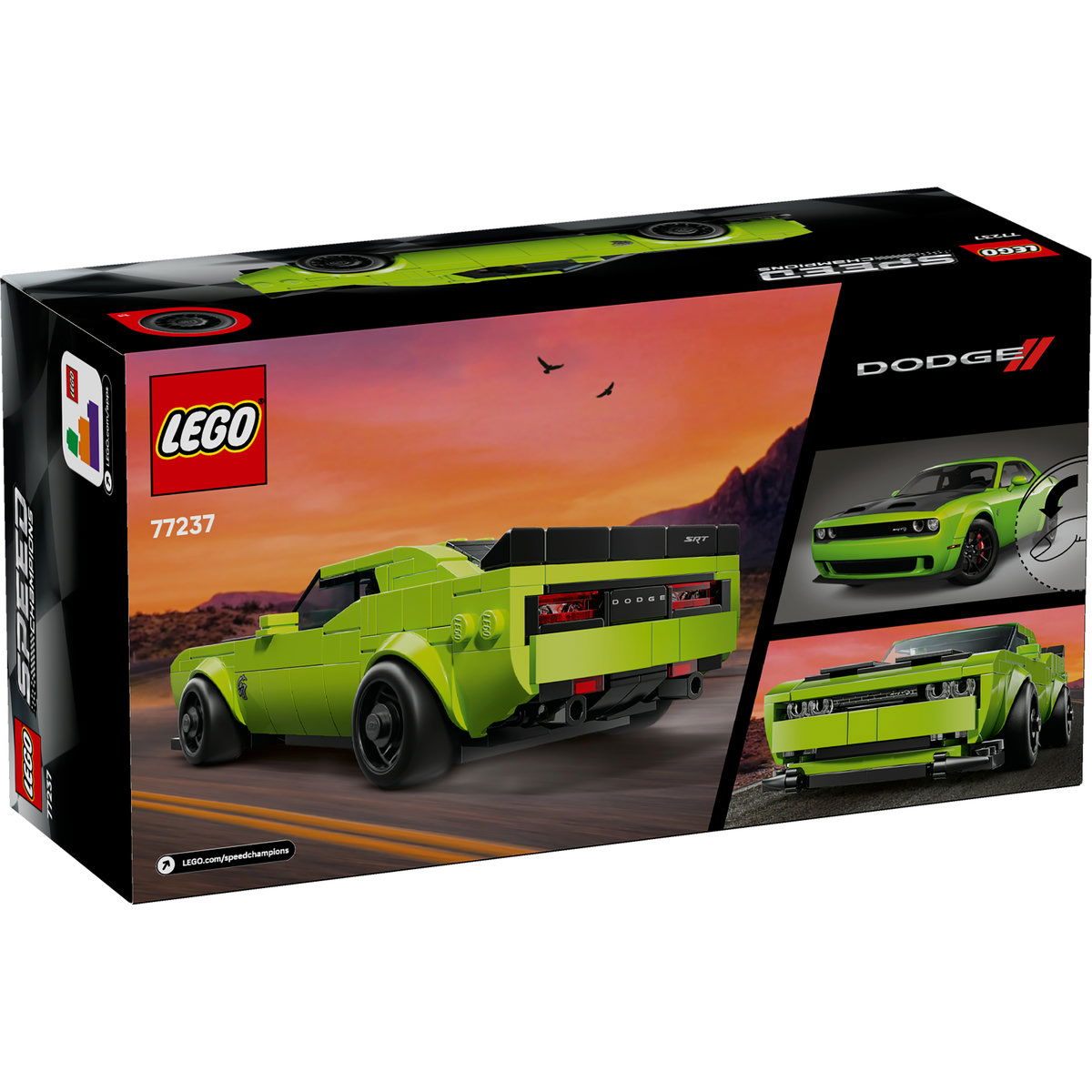 LEGO®  Speed Champions - Masina sport Dodge Challenger SRT Hellcat (77237), 390 piese [3]