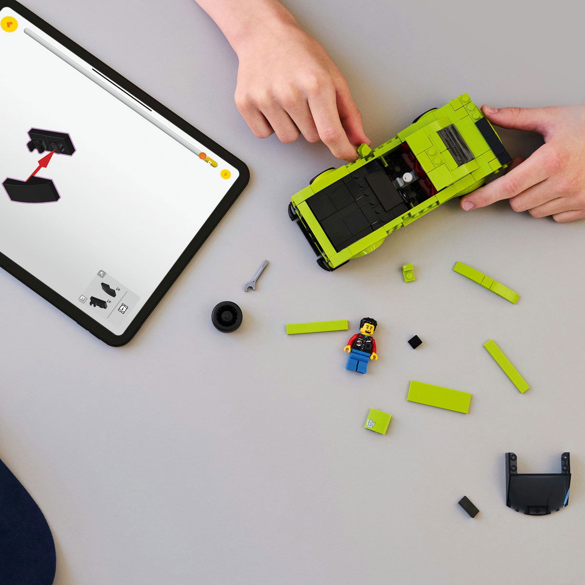 LEGO®  Speed Champions - Masina sport Dodge Challenger SRT Hellcat (77237), 390 piese [4]