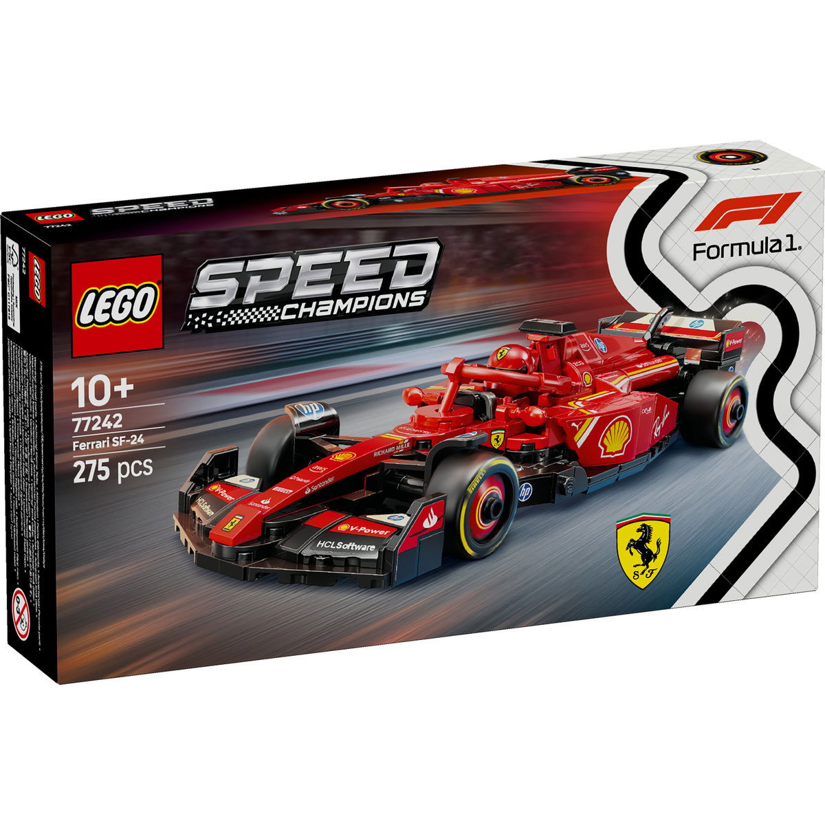 Jucarii copii si jocuri educative -  LEGO®  Speed Champions - Masina de curse F1® Ferrari SF-24 (77242), 275 piese