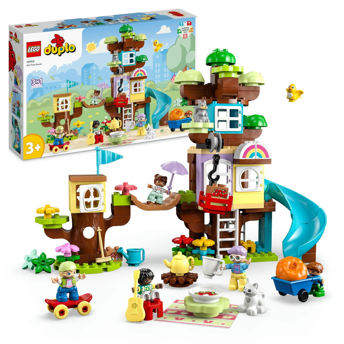Jucarii copii si jocuri educative -  LEGO®  DUPLO - Casa din copac 3 in 1 (10993), 126 piese