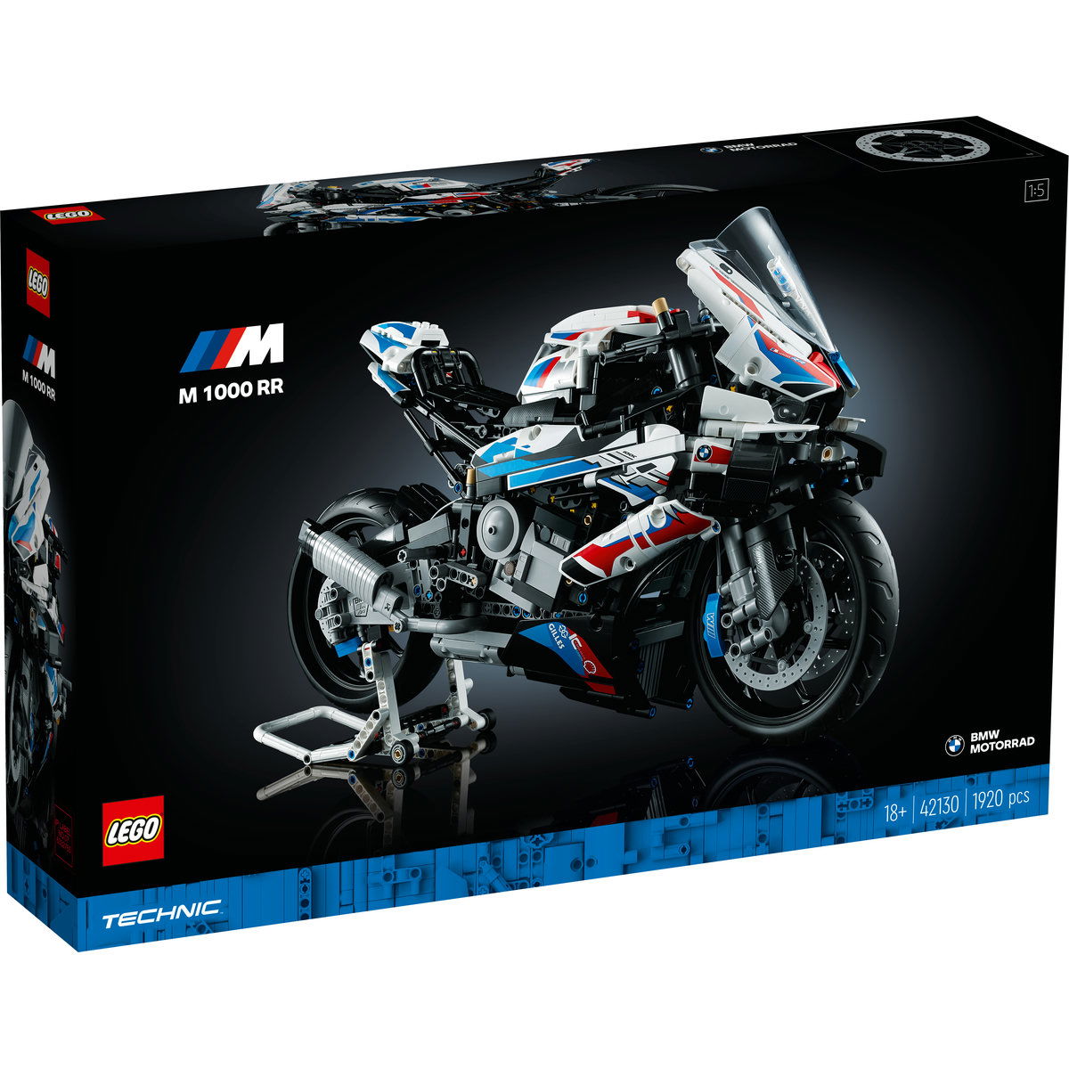 Jucarii copii si jocuri educative -  LEGO®  Technic - Motocicleta BMW M1000 RR K66 (42130), 1920 piese