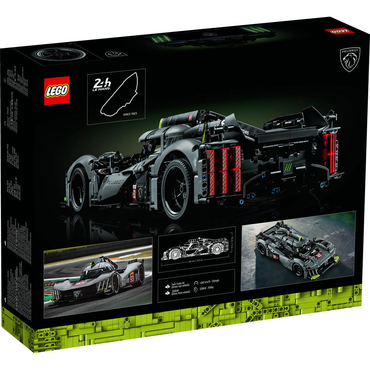  LEGO®  Technic - Peugeot 9x8 24H Le Mans Hybrid Hypercar (42156), 1775 piese [3]