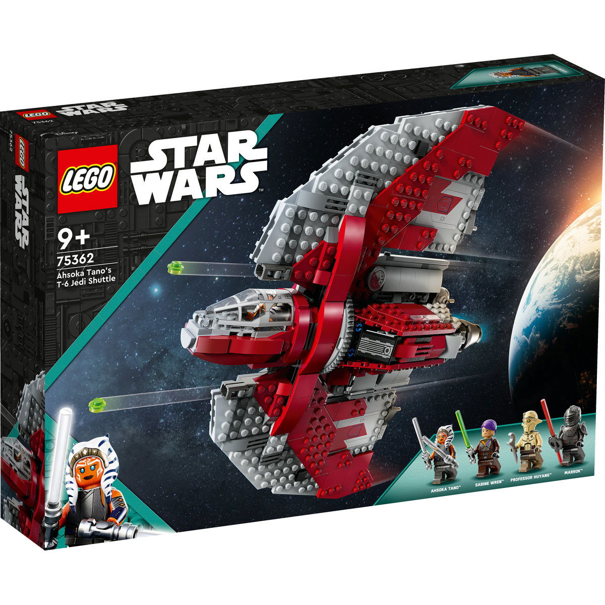 Jucarii copii si jocuri educative -  LEGO®  Star Wars - Naveta Jedi T-6 a lui Ahsoka (75362), 601 piesa 