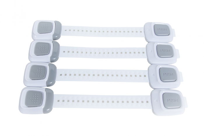 Set cu incuietoare dubla pentru usi si sertare gri, 25 cm_Empria [2]