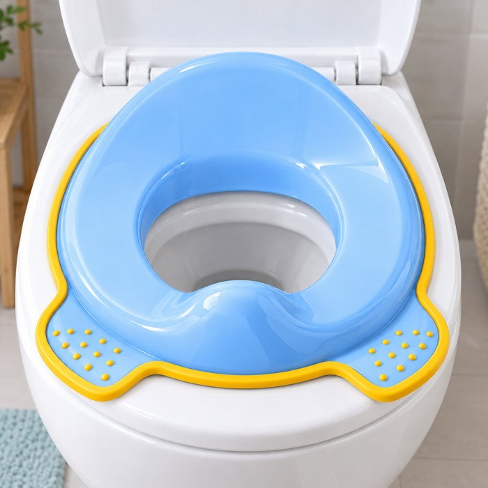 Adaptor colac WC copii BabyJem, Bleu/Galben [4]