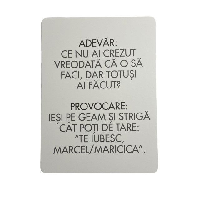 Joc distractiv Adevăr sau Provocare [2]
