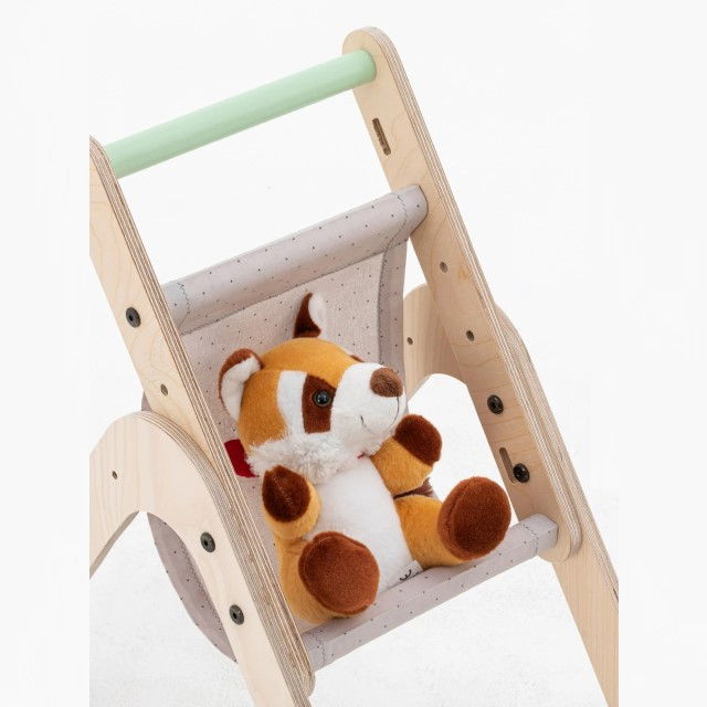 Antepremergator din lemn 2 in 1 MamaToyz carucior pentru papusi [8]