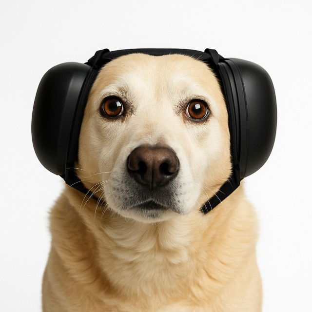 Antifoane protectie auz animale, dimensiune M, Negru [14]