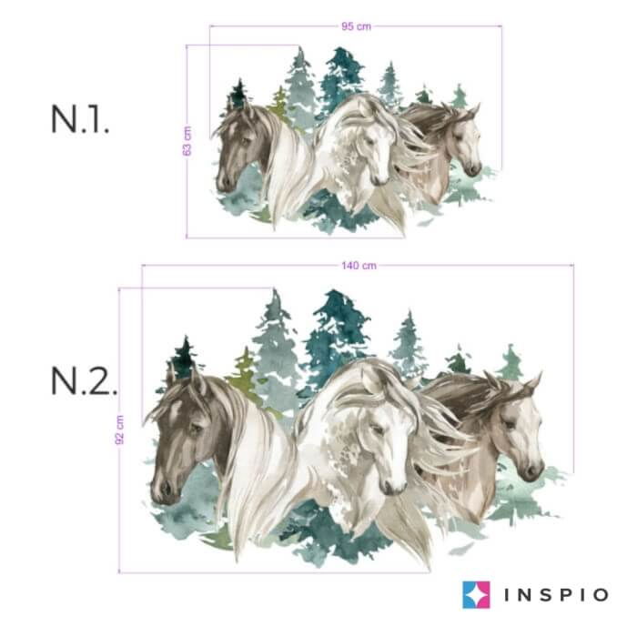 Autocolant pentru pereti- cai in natura, Diverse dimensiuni [2]
