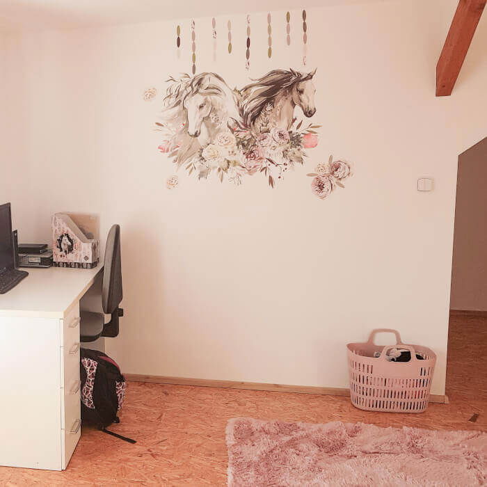 Autocolant romantic cu cai - autocolante pentru adolescenti, 67 x 95 cm [5]
