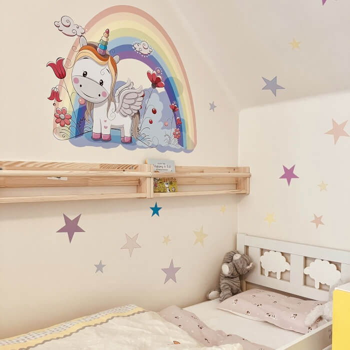 Autocolant - Unicornul meu + text si stele, Diverse dimensiuni [4]