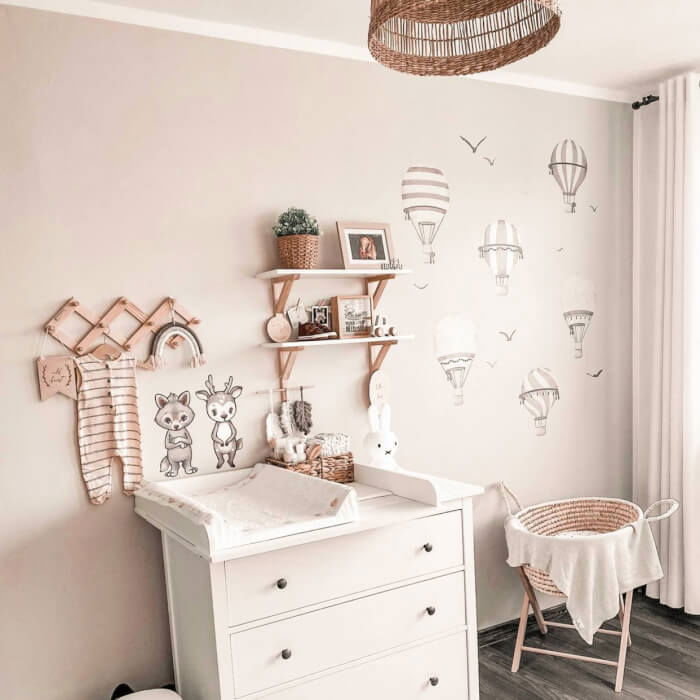 Autocolante baloane in nuante neutre, 6 buc [5]