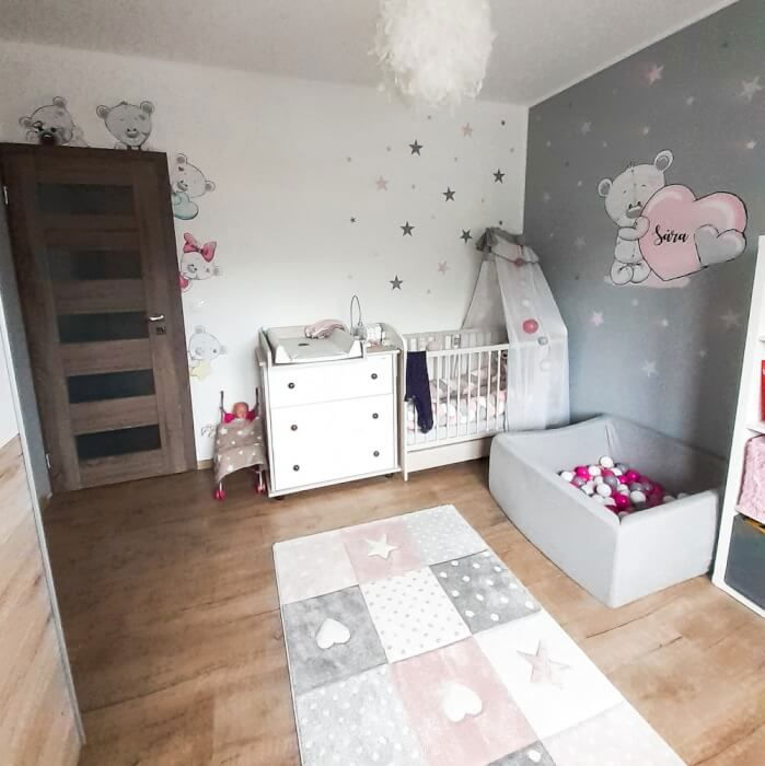 Autocolante in jurul usii - Ursuleti gri II - Diverse modele [4]