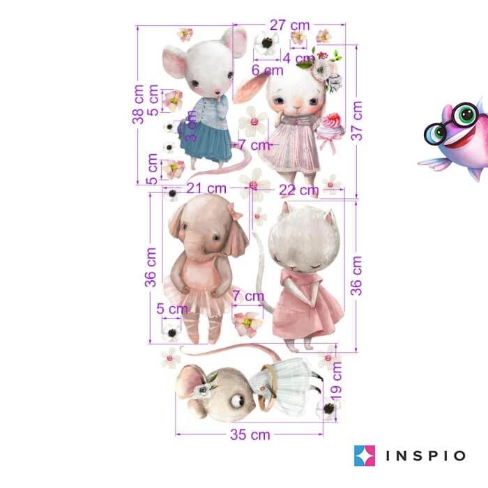 Autocolante pentru perete - Dansatori in acuarela [2]