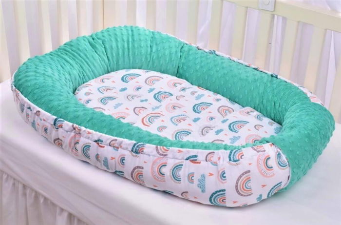 Babynest bumbac Paturica Fermecata, Curcubeu [3]