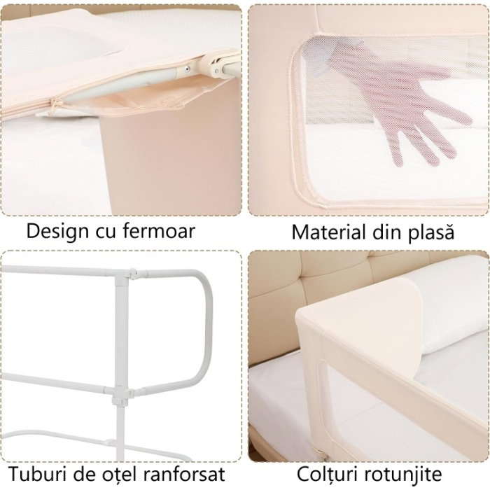 Patut co-sleeper Empria 2 in 1 atasabil portabil si bariera pat [13]
