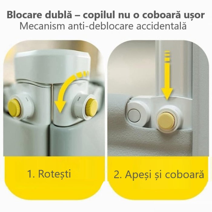 Set bariere pat copii 200x160 Empria Basic 3 laturi [12]