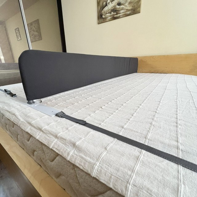 Bariera separatoare pat, L 189 x h 26 cm, Gri inchis [12]