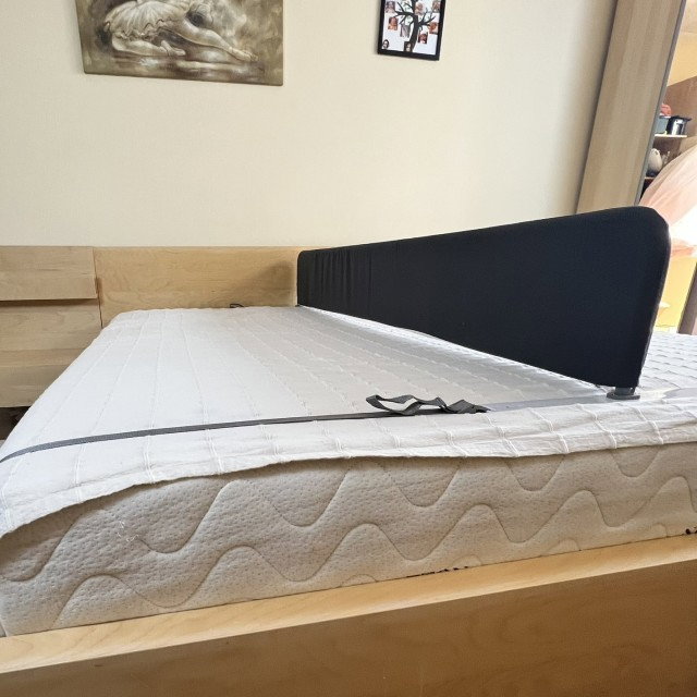 Bariera separatoare pat, L 189 x h 26 cm, Gri inchis [8]