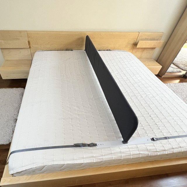 Bariera separatoare pat, L 189 x h 26 cm, Gri inchis [5]