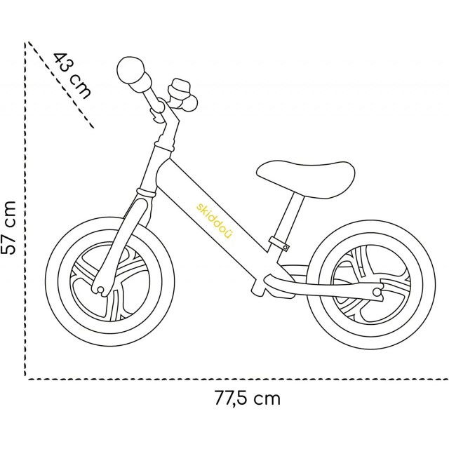 Bicicleta fara pedale Nils, Skiddou, Diverse culori [10]