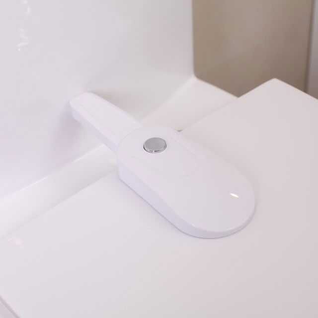Blocator capac toaleta, pentru bebelusi si copii, protectie was WC, Empria, siguranta WC, 22.3 x 7.5 x 3 cm, alb [9]