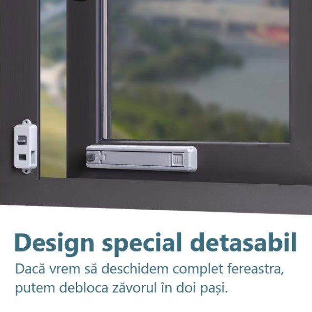 PRODUS RESIGILAT - Blocator, Empria, siguranta pentru fereastra, Gri [5]