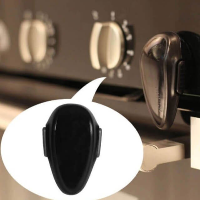 Blocator usa cuptor, pentru bebelusi si copii, Empria, protectie deschidere masina de spalat vase, 8 x 5.5 x 2 cm, Negru [2]