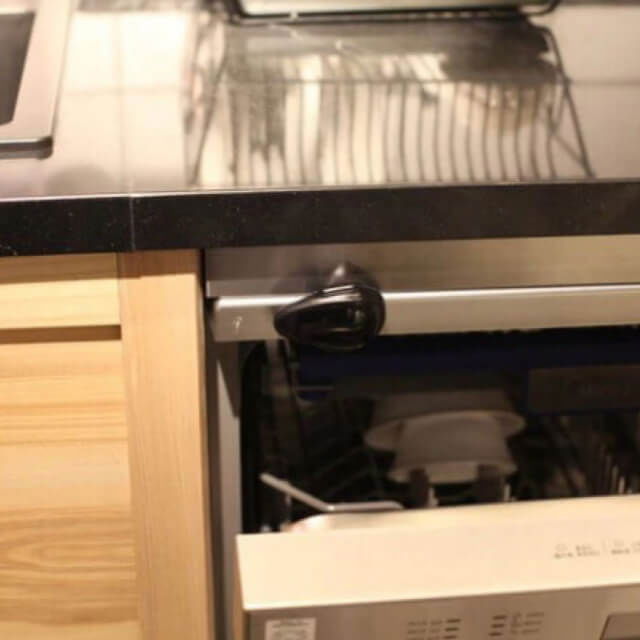 Blocator usa cuptor, pentru bebelusi si copii, Empria, protectie deschidere masina de spalat vase, 8 x 5.5 x 2 cm, Negru [3]