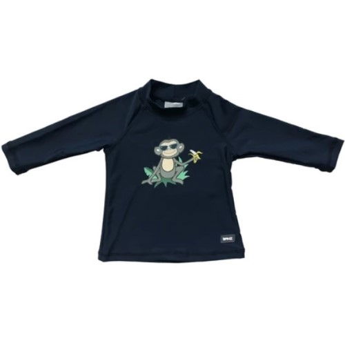 Bluza Copii Maneca Lunga, Anti-Iritatii, Protectie Soare UPF50+, Navy Jungle, Diverse marimi [4]